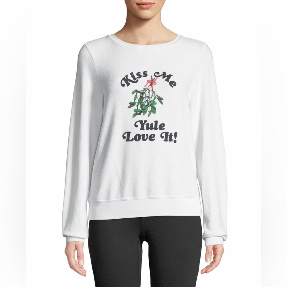 Wildfox Kiss Me Yule Love It Pullover